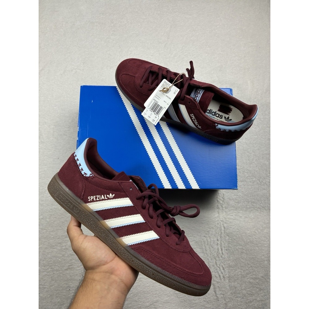 adidas Handball Spezial Mens Size 11.5 Red Sneakers Casual Shoes JS5042